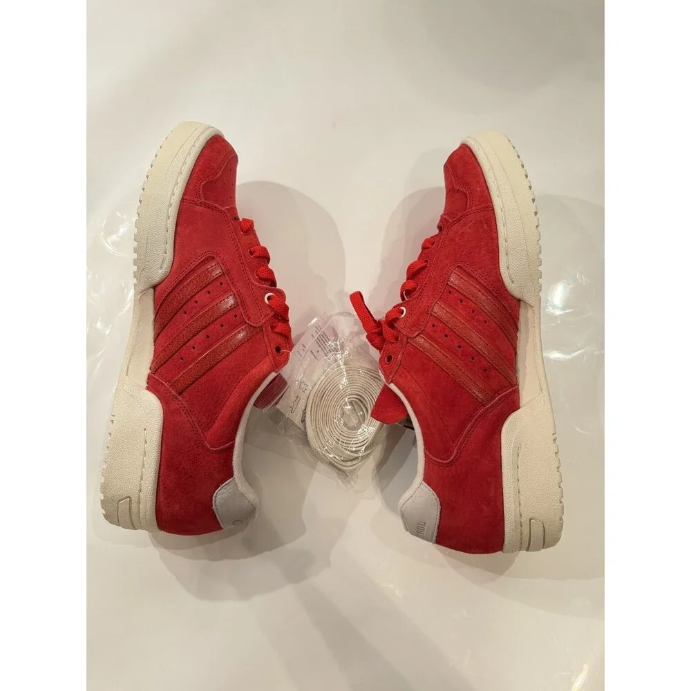 Adidas Edberg 86 Footpatrol Collaboration Scarlet Red Suede Sneakers Mens 11.5